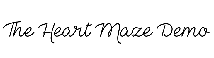 The Heart Maze Demo Font