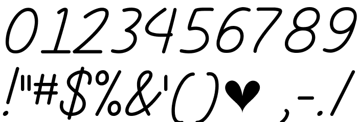 The Heart Maze Demo Font OTHER CHARS