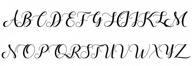The Heart of Everything Demo Schriftart Groß