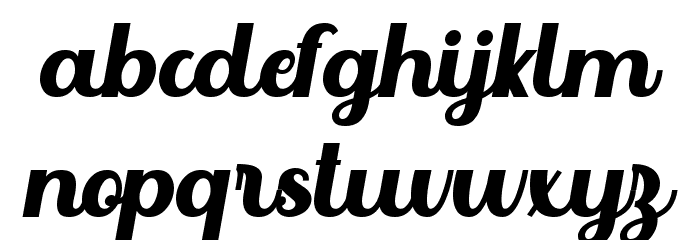 The Heglio Font LOWERCASE