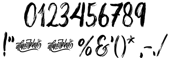 The Heista Killer Font OTHER CHARS