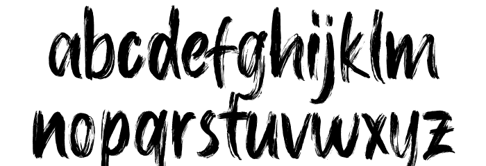 The Heista Killer Font LOWERCASE