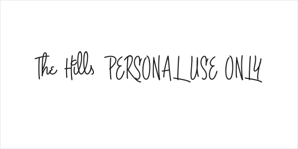The Hills PERSONAL USE ONLY Logo