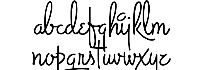 The Hills PERSONAL USE ONLY Font LOWERCASE