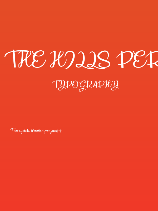 The Hills Personal Use  Poster