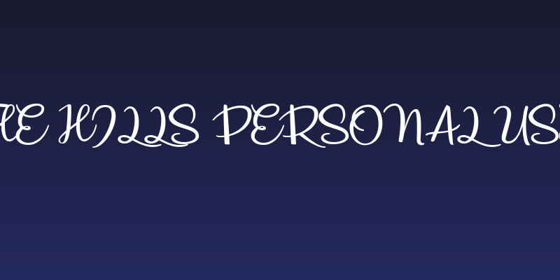 The Hills Personal Use  Social Header