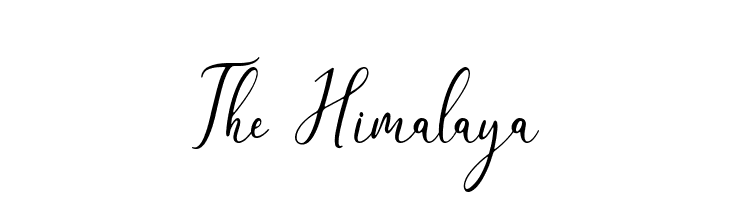 The Himalaya  Descarca Fonturi Gratis
