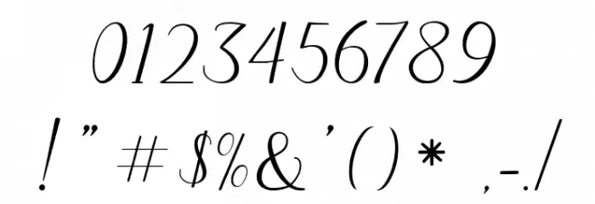 The Himalaya Font OTHER CHARS