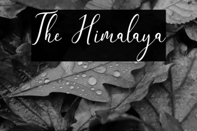 The Himalaya Font examples
