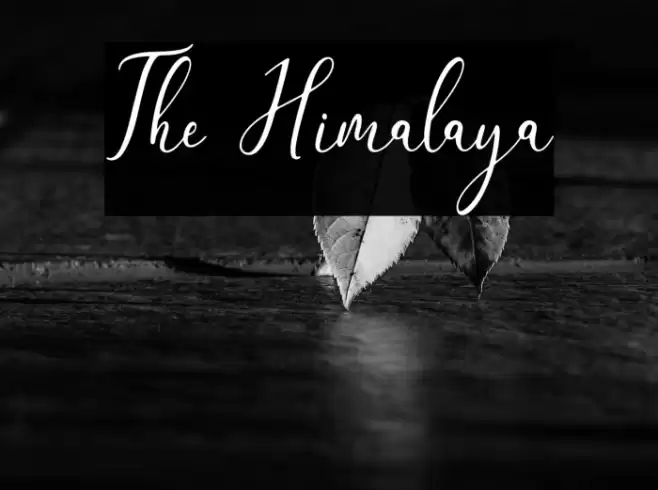 The Himalaya Font examples