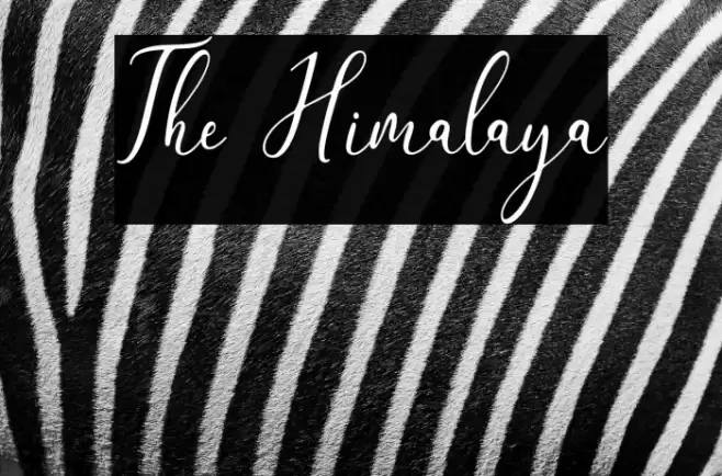 The Himalaya Font examples