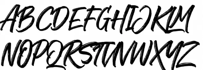 The Historia Demo Schriftart Groß