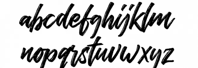 The Historia Demo फ़ॉन्ट लोअरकेस