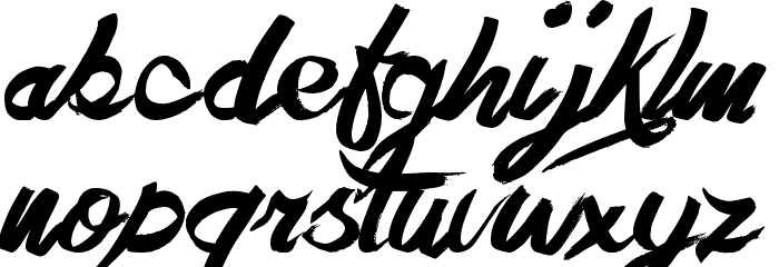 The Hit Font LOWERCASE