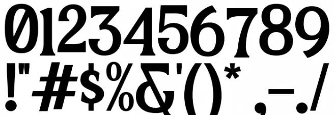 The Hoca Bold Font OTHER CHARS