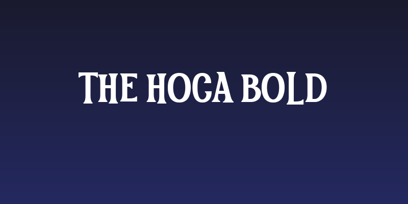 The Hoca Bold Social Header