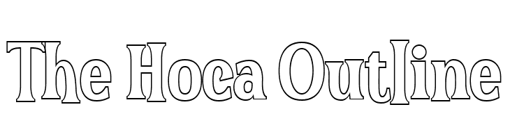 The Hoca Outline  font caratteri gratis