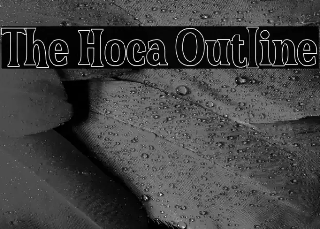 The Hoca Outline フォント examples