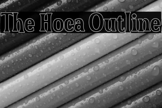 The Hoca Outline フォント examples