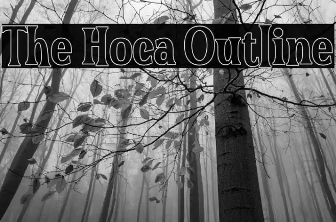 The Hoca Outline フォント examples