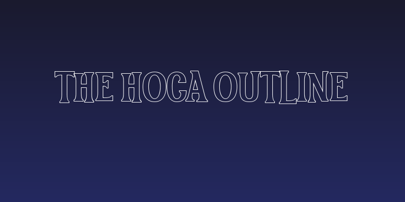 The Hoca Outline Social Header