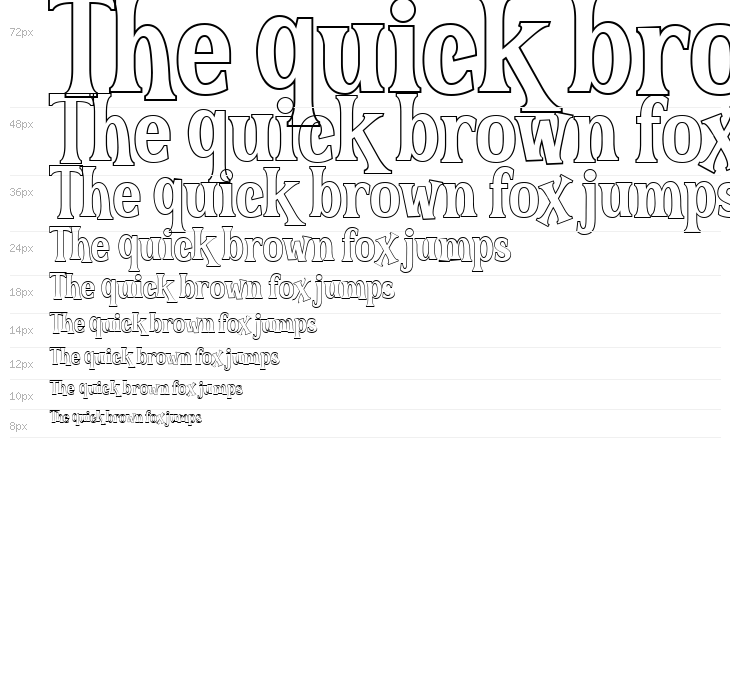 The Hoca Outline Waterfall