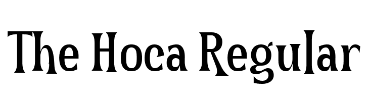 The Hoca Regular  フリーフォントのダウンロード