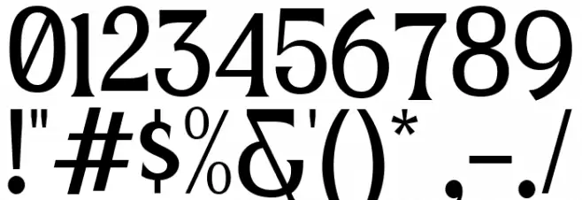 The Hoca Regular Font OTHER CHARS