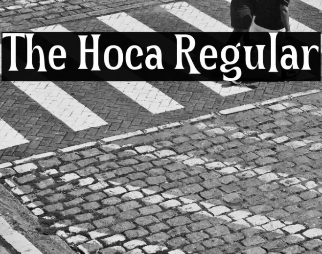 The Hoca Regular Font examples