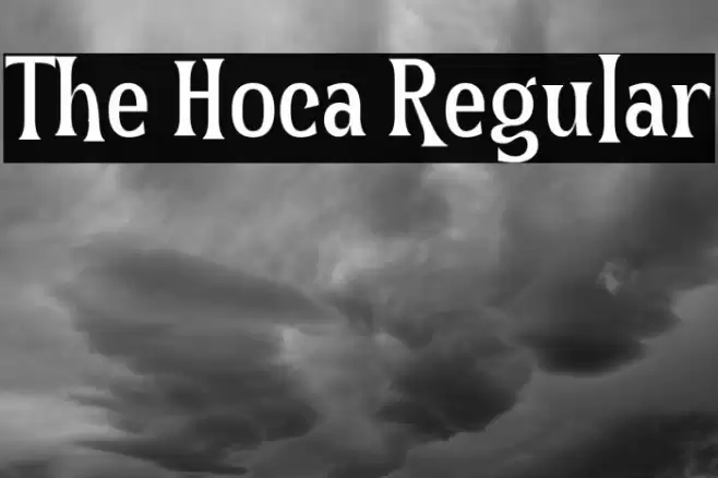 The Hoca Regular Font examples