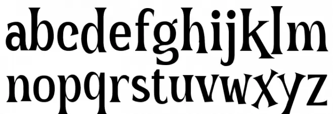 The Hoca Regular Font LOWERCASE