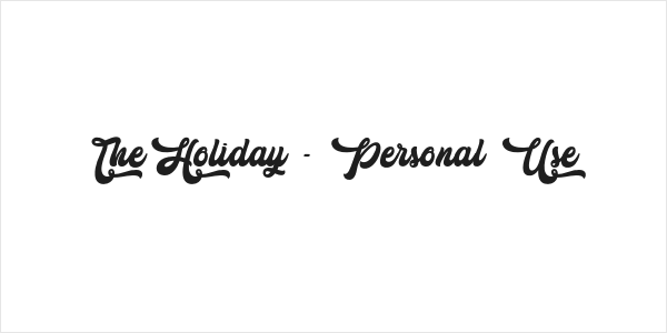 The Holiday - Personal Use Logo