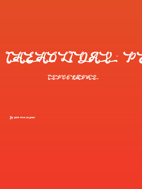 The Holiday - Personal Use Poster