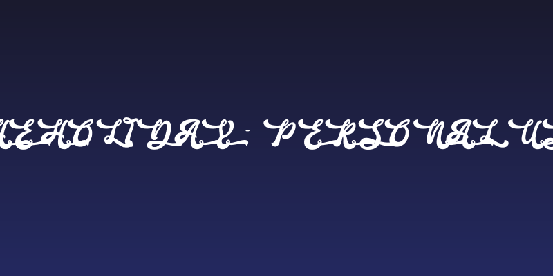 The Holiday - Personal Use Social Header