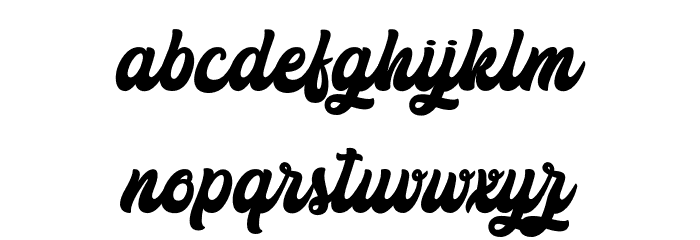 The Holiday - Personal Use Font LOWERCASE