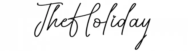 The Holiday  免费字体下载