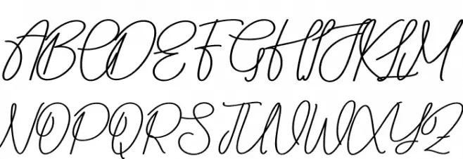 The Holiday 字体 大写