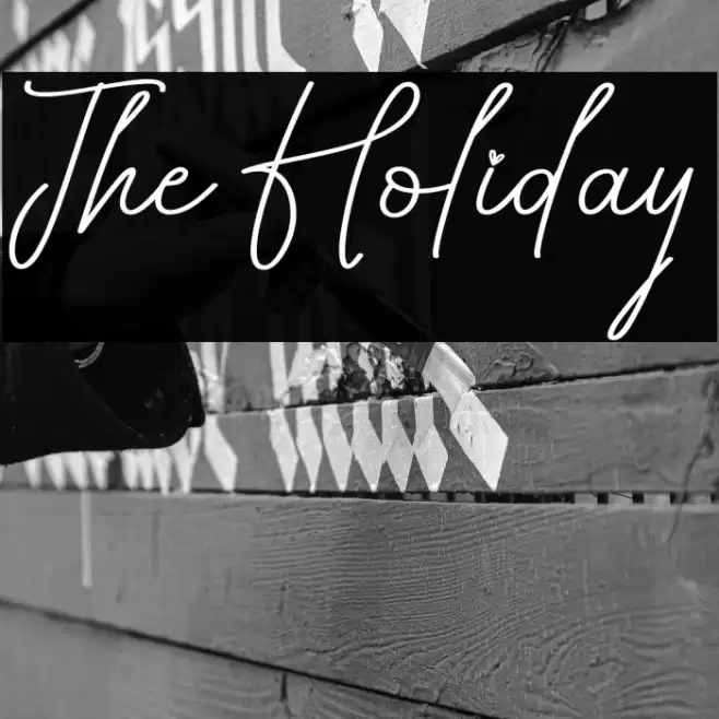 The Holiday 字体 examples