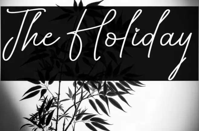 The Holiday 字体 examples