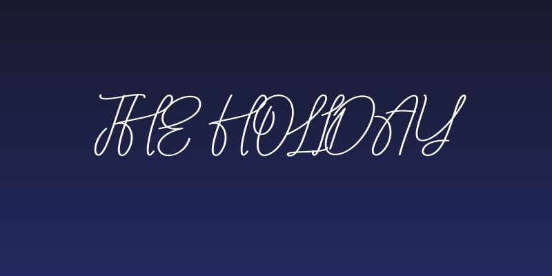 The Holiday Social Header