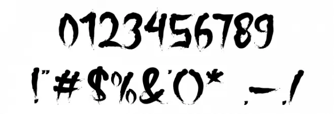 The Holler Regular Font OTHER CHARS