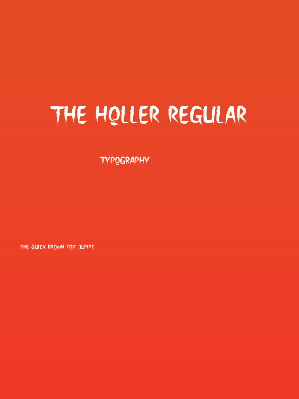 The Holler Regular Poster