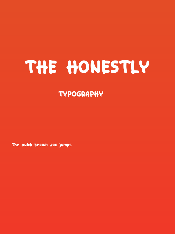 The Honestly Poster