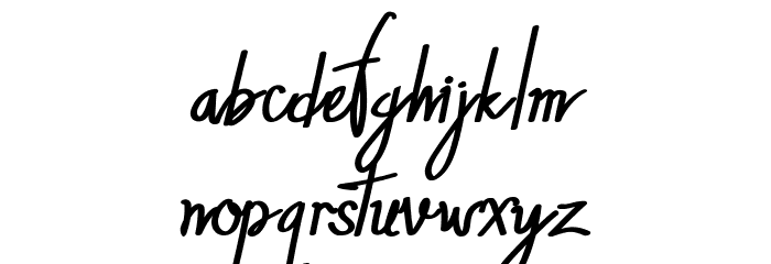 The Horsetto Font LOWERCASE