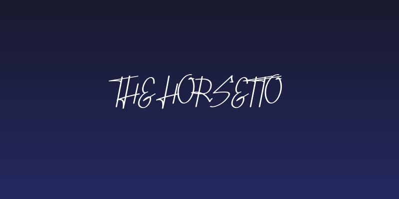 The Horsetto Social Header