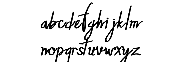 The Horsetto Font LOWERCASE