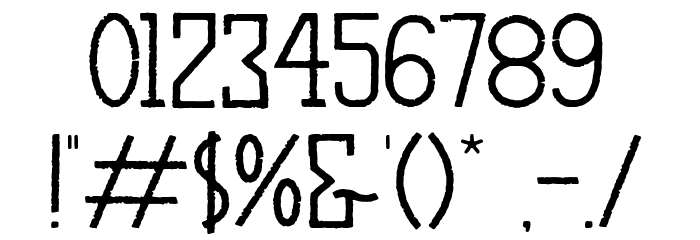 The Horuss Font OTHER CHARS