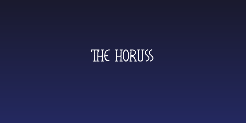 The Horuss Social Header