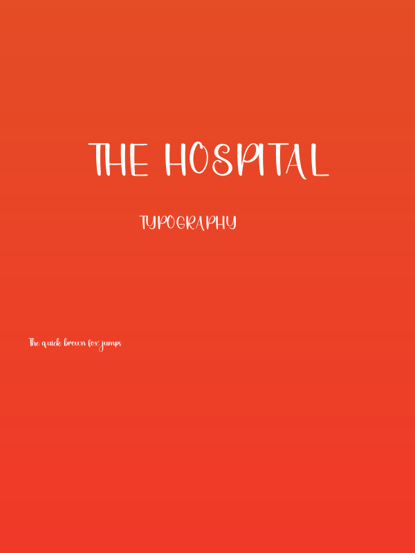 The Hospital Poster