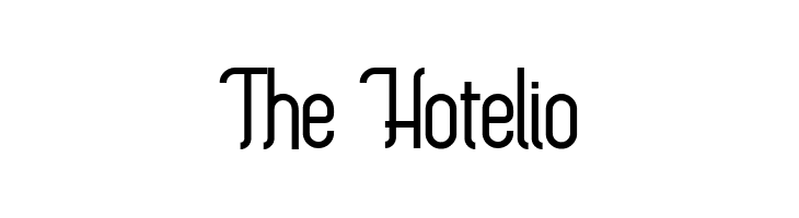 The Hotelio  Frei Schriftart Herunterladen